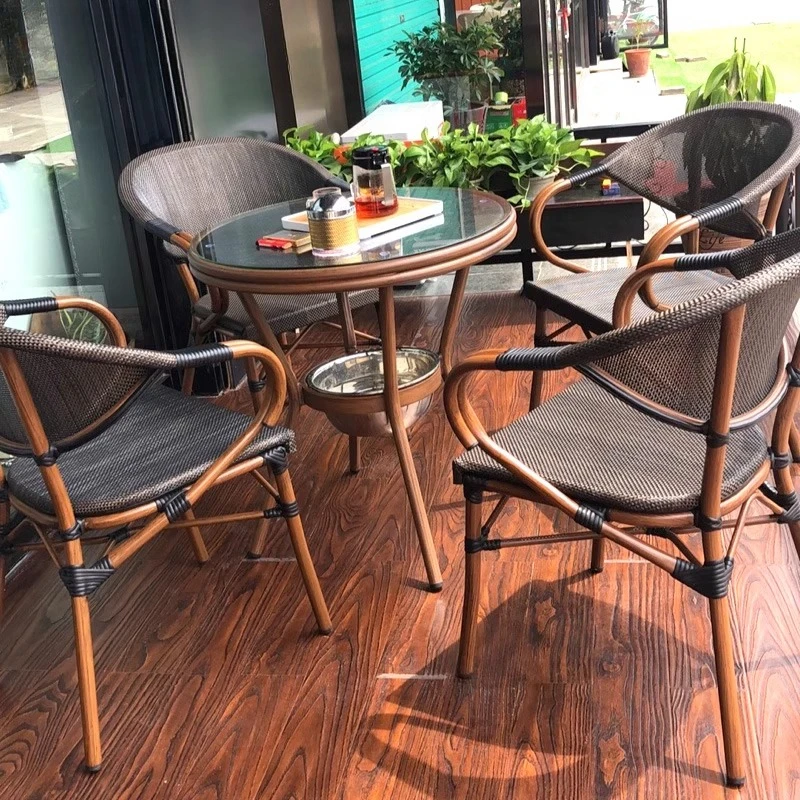 Coffee Tea For Garden - Jardin extérieur rotin cour table à