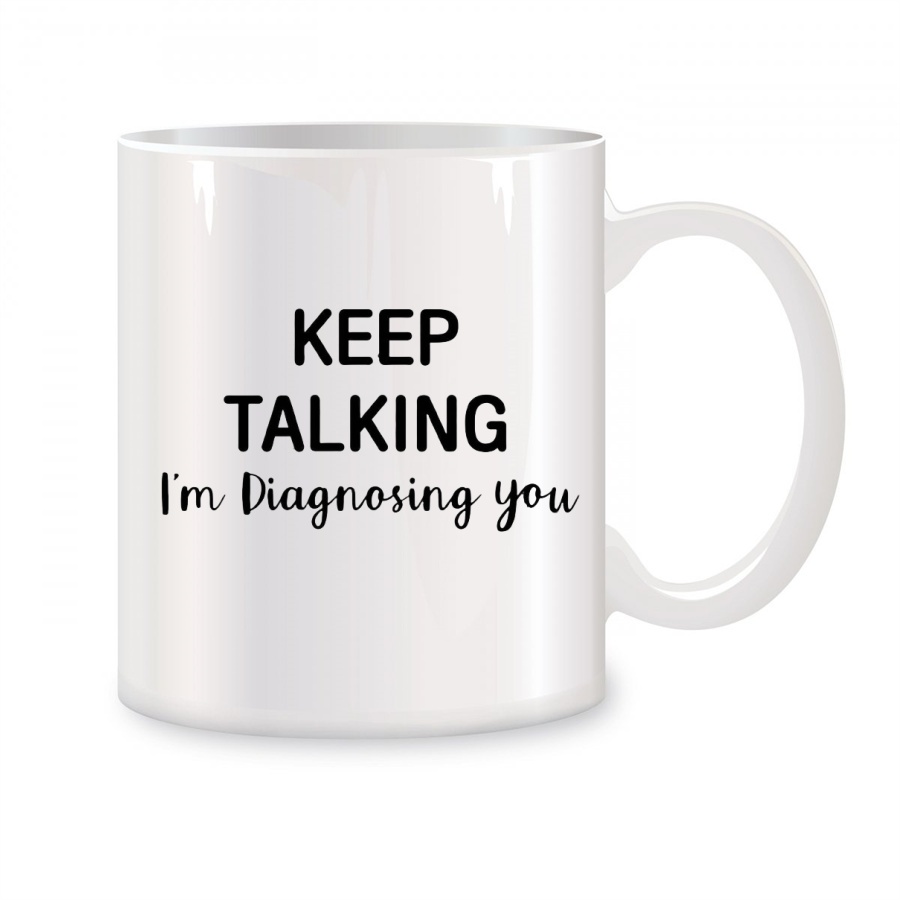 Coffee Tea Friends - Continuer parlant, je vous diagnostiquer, tasses