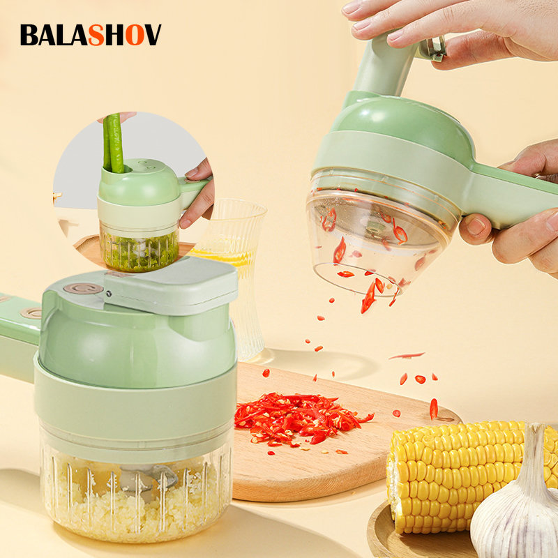 Burr Hand Grinder - Ensemble de coupe-légumes électrique 4 en