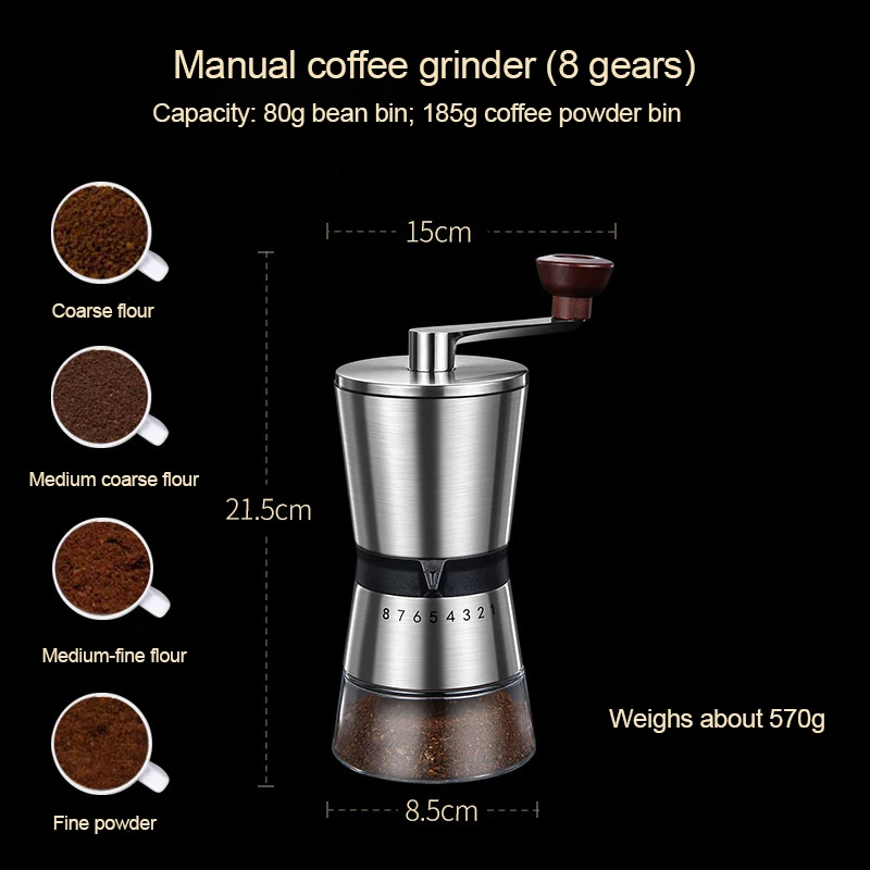 Moulin à café manuel réglable  - Burr Hand Grinder avis et prix