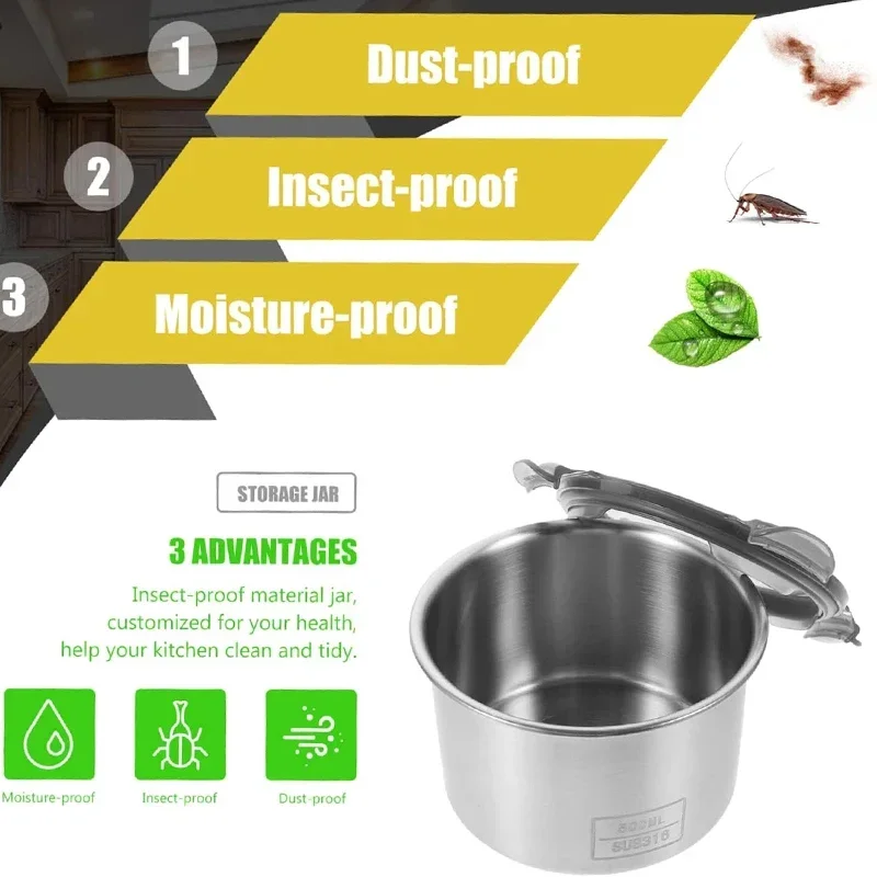 Récipient alimentaire en acier - Coffee Tea And Bean Leaf avis et prix