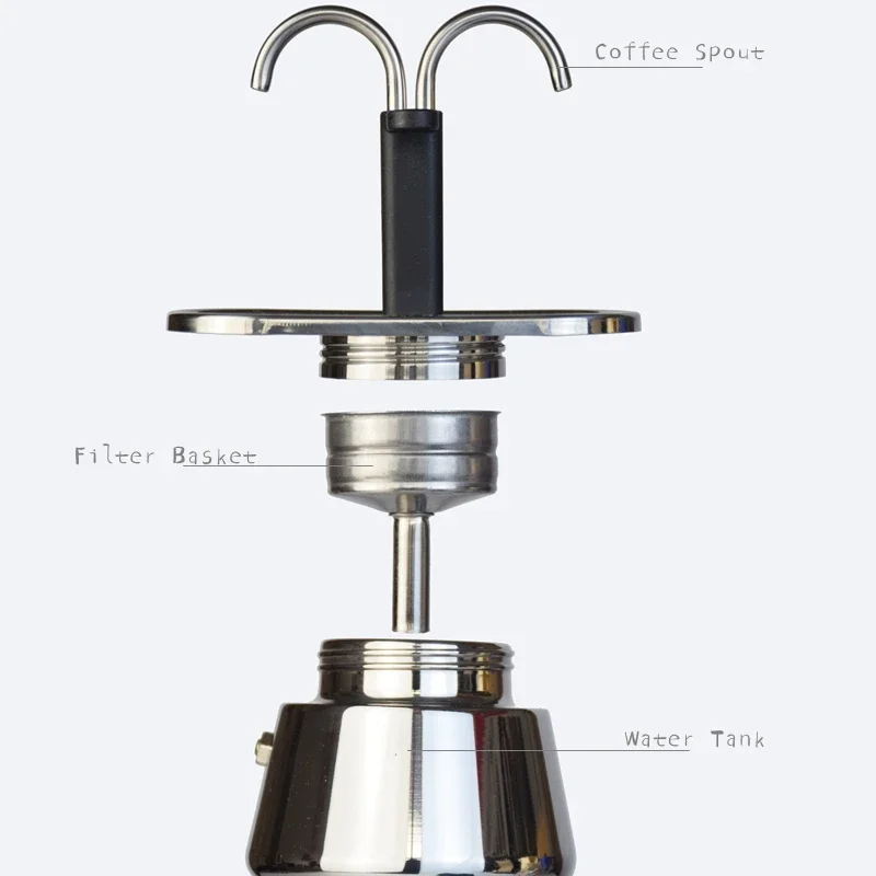 200ML Mini Moka Pot Double Tub - Coffee Tea Chocolate avis et prix