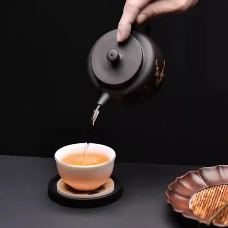 Tapis de tasse rond en bois, d - Coffee Tea In Chinese avis et prix