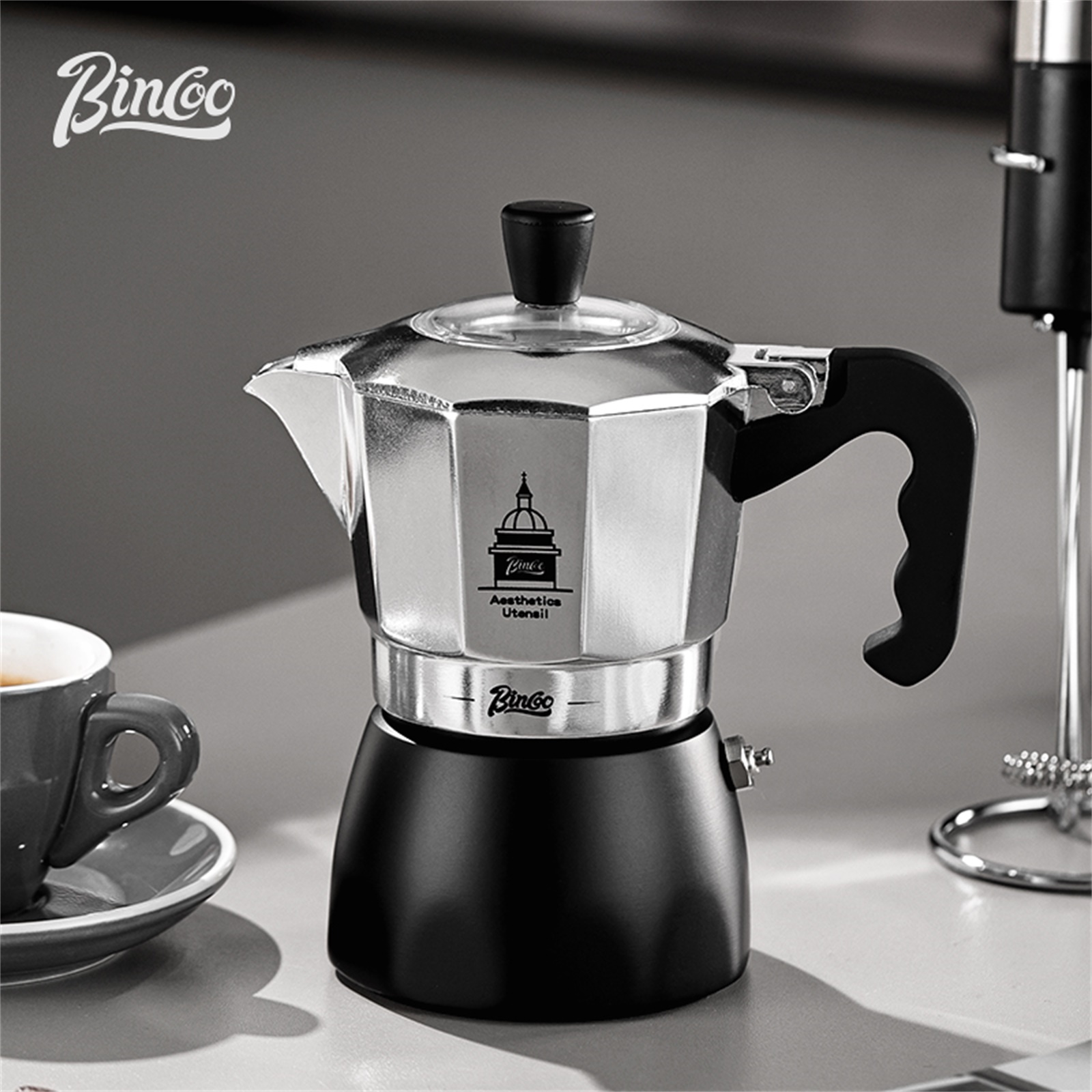 BINCOO Pot Moka à Double Valve - Coffee Tea Chocolate avis et prix