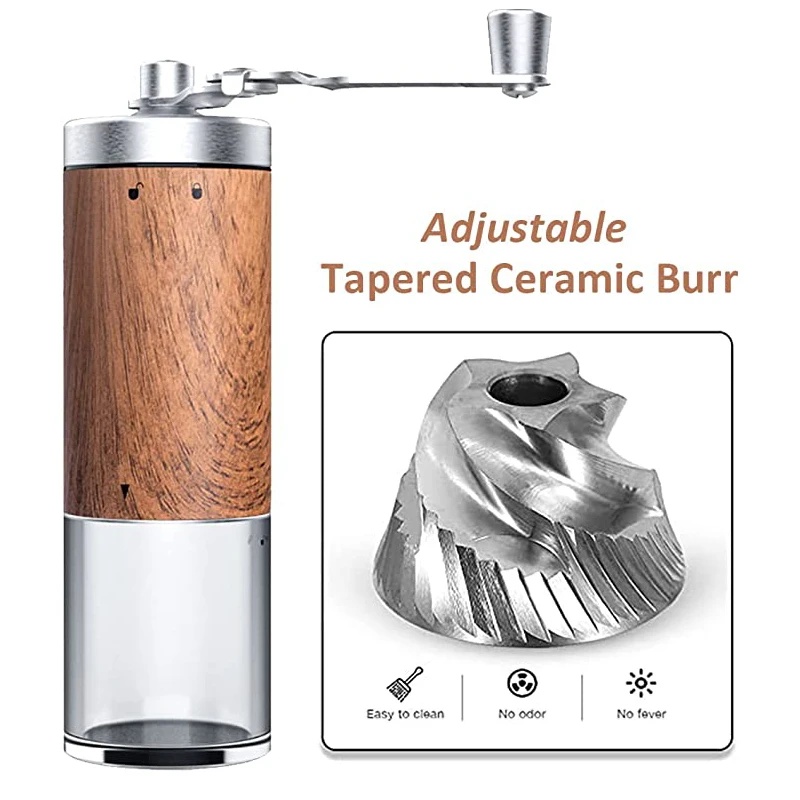 Moulin à café manuel portable  - Burr Hand Grinder avis et prix