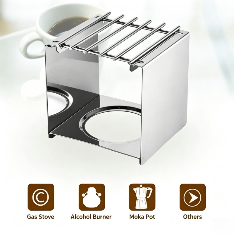 Support carré en acier inoxyda - Coffee Tea Chocolate avis et prix